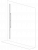 НАСТЕННАЯ НАПРАВЛЯЮЩАЯ ARISTO, L=2400 ММ, ЦВЕТ БЕЛЫЙ